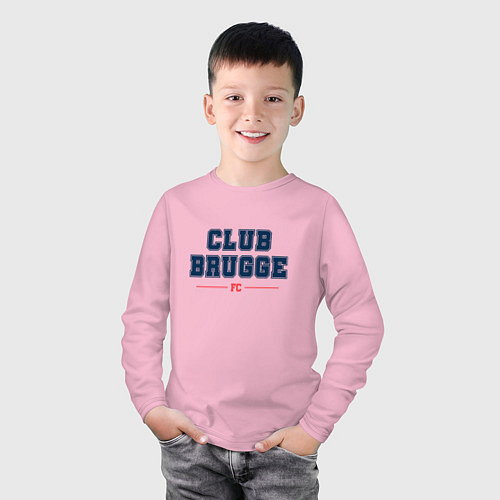 Детский лонгслив Club Brugge FC Classic / Светло-розовый – фото 3