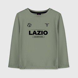 Лонгслив хлопковый детский Lazio Униформа Чемпионов, цвет: авокадо