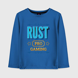 Лонгслив хлопковый детский Игра Rust PRO Gaming, цвет: синий