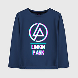 Лонгслив хлопковый детский Linkin Park Glitch Rock, цвет: тёмно-синий