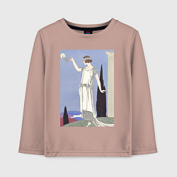 Лонгслив хлопковый детский Robe du Soir, de Worth Муза, цвет: пыльно-розовый