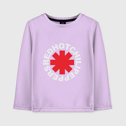 Лонгслив хлопковый детский Peppers - Logo, цвет: лаванда