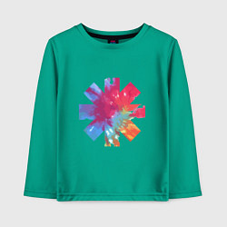 Лонгслив хлопковый детский RHCP Color, цвет: зеленый