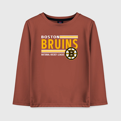 Детский лонгслив NHL Boston Bruins Team / Кирпичный – фото 1