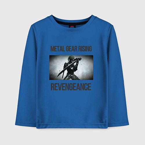 Детский лонгслив Metal Gear Rising: Revengeance - Raiden / Синий – фото 1