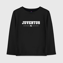 Лонгслив хлопковый детский Juventus Football Club Классика, цвет: черный