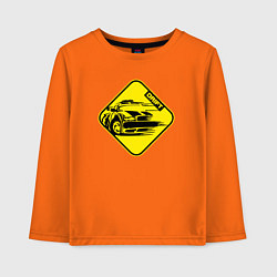 Лонгслив хлопковый детский Знак Дрифт желтый, цвет: оранжевый