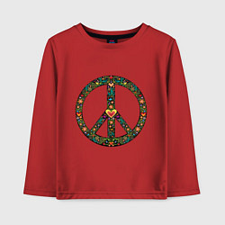 Лонгслив хлопковый детский Pacific symbol, цвет: красный