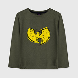 Лонгслив хлопковый детский Style Wu-Tang, цвет: меланж-хаки