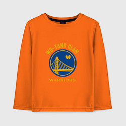 Лонгслив хлопковый детский Wu - Warriors, цвет: оранжевый