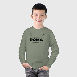 Лонгслив хлопковый детский Roma Униформа Чемпионов, цвет: авокадо — фото 2