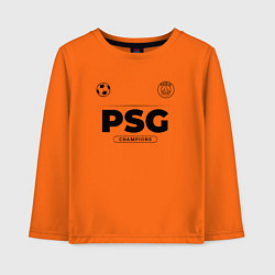 Лонгслив хлопковый детский PSG Униформа Чемпионов, цвет: оранжевый
