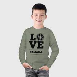Лонгслив хлопковый детский Yamaha Love Classic, цвет: авокадо — фото 2