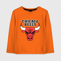 Лонгслив хлопковый детский Chicago Bulls, цвет: оранжевый