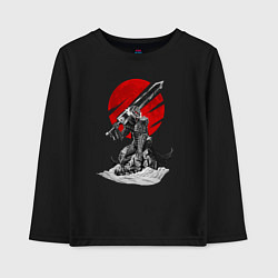 Лонгслив хлопковый детский Guts the Black Swordsman, цвет: черный