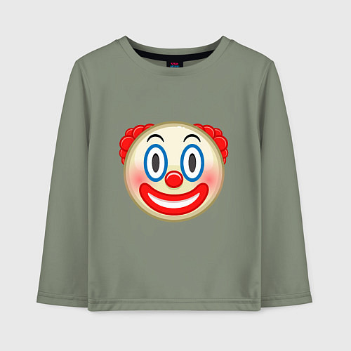 Детский лонгслив Эмодзи Клоун / Авокадо – фото 1