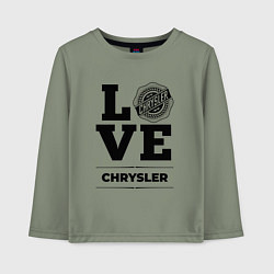 Лонгслив хлопковый детский Chrysler Love Classic, цвет: авокадо