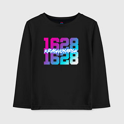 Лонгслив хлопковый детский Красноярск Retrowave, цвет: черный