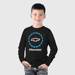 Лонгслив хлопковый детский Chevrolet в стиле Top Gear, цвет: черный — фото 2