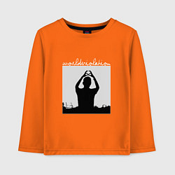 Лонгслив хлопковый детский World Violation Tour Depeche Mode, цвет: оранжевый