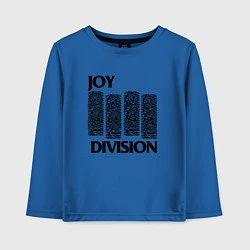 Лонгслив хлопковый детский Joy Division - rock, цвет: синий