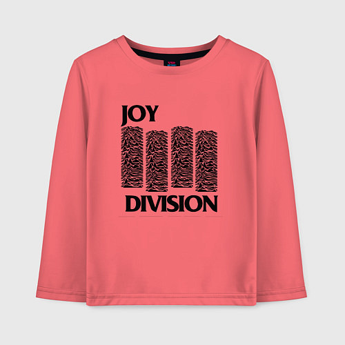 Детский лонгслив Joy Division - rock / Коралловый – фото 1