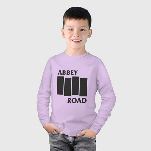 Детский лонгслив Abbey Road - The Beatles / Лаванда – фото 3