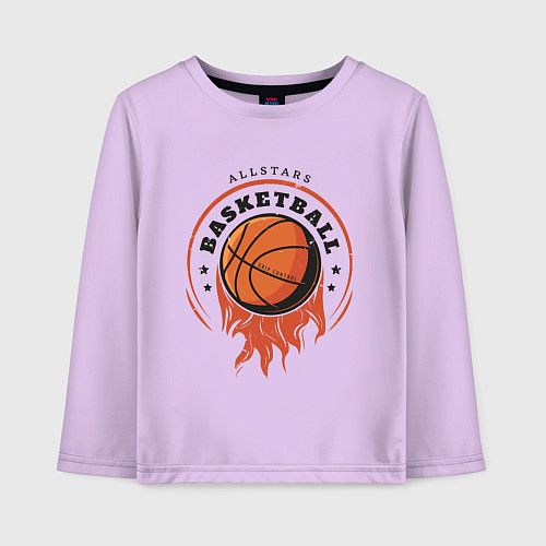Детский лонгслив Allstars Basketball / Лаванда – фото 1