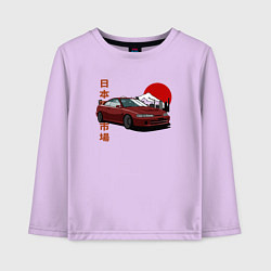 Лонгслив хлопковый детский Integra dc2 Retro JDM Style, цвет: лаванда