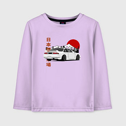 Лонгслив хлопковый детский Nissan Silvia S14 Sr20 Japan Car, цвет: лаванда