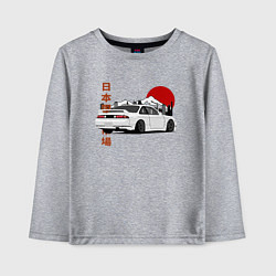 Лонгслив хлопковый детский Nissan Silvia S14 Sr20 Japan Car, цвет: меланж
