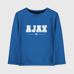 Лонгслив хлопковый детский Ajax football club классика, цвет: синий