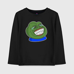Лонгслив хлопковый детский PepeLaugh, цвет: черный