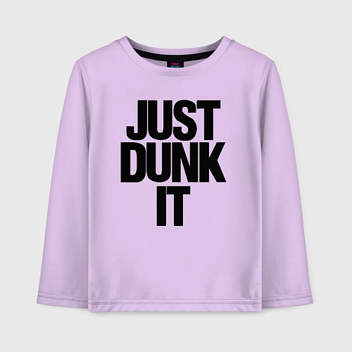 Детский лонгслив Just Dunk It / Лаванда – фото 1