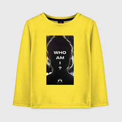 Лонгслив хлопковый детский Who i am - Kojima, цвет: желтый