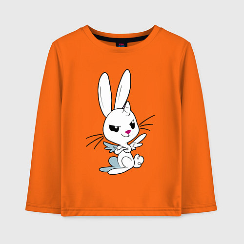 Детский лонгслив Angel Bunny - my little pony - cartoon / Оранжевый – фото 1