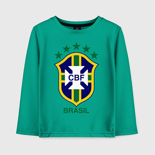 Детский лонгслив Brasil CBF / Зеленый – фото 1