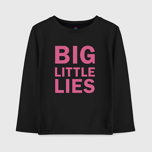 Детский лонгслив Big Little Lies logo / Черный – фото 1