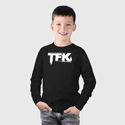 Лонгслив хлопковый детский Thousand Foot Krutch лого, цвет: черный — фото 2
