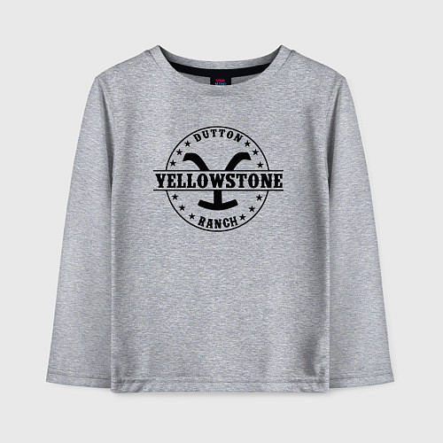 Детский лонгслив Йеллоустоун - Dutton Ранчо / Меланж – фото 1