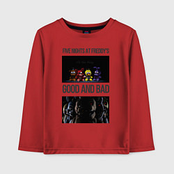 Лонгслив хлопковый детский Freddy good and bad, цвет: красный