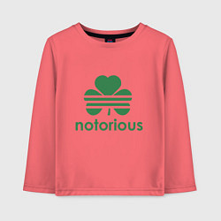 Лонгслив хлопковый детский Notorious - Ireland, цвет: коралловый