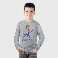 Лонгслив хлопковый детский Real Madrid - Spain - goalkeeper, цвет: меланж — фото 2