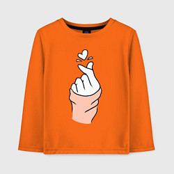 Детский лонгслив Hand click