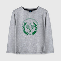 Лонгслив хлопковый детский Теннисный клуб, цвет: меланж