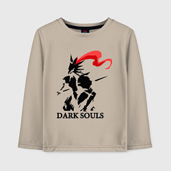 Лонгслив хлопковый детский Dark Souls, цвет: миндальный