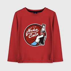 Лонгслив хлопковый детский Nuka cola sticker, цвет: красный