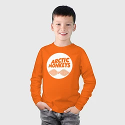 Лонгслив хлопковый детский Arctic Monkeys rock, цвет: оранжевый — фото 2