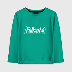 Лонгслив хлопковый детский Fallout 4 - computer game - action, цвет: зеленый