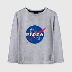 Лонгслив хлопковый детский Nasa - pizza, цвет: меланж